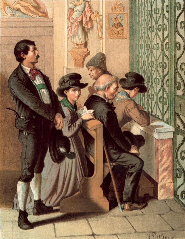 German Costume, Tyrol, Ober-Innthal by Albert Kretschmer
