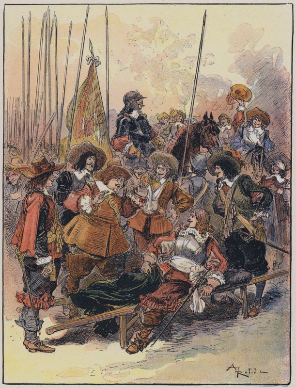 Illustration for Le Capitaine Bellormeau by and illustrated by A Robida by Albert Robida