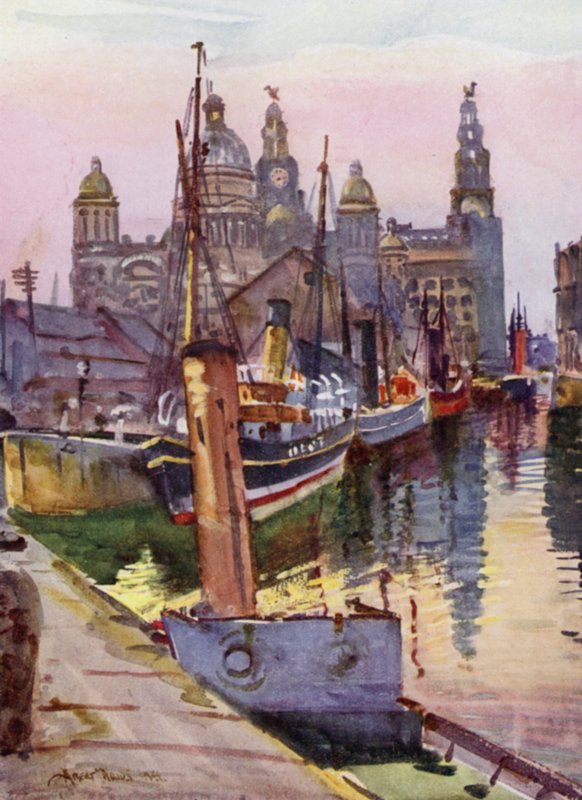 Liverpool, the Canning Dock by Albert Woods
