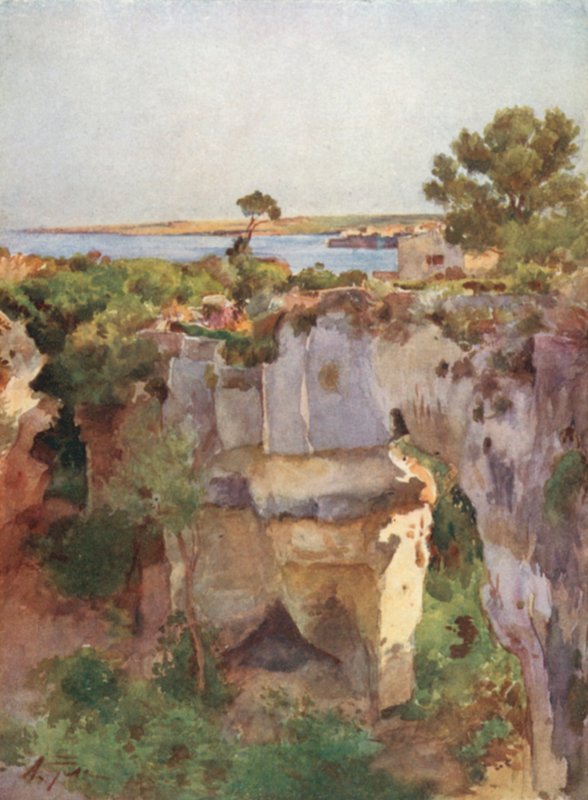 Latomia Dei Capuccini from Villa Politi, Syracuse by Alberto Pisa