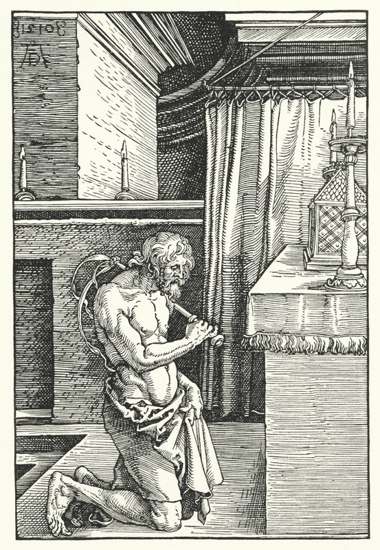 King David Doing Penance by Albrecht (after) Durer or Duerer