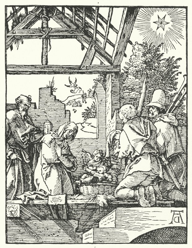 The Adoration of the Shepherds by Albrecht (after) Durer or Duerer
