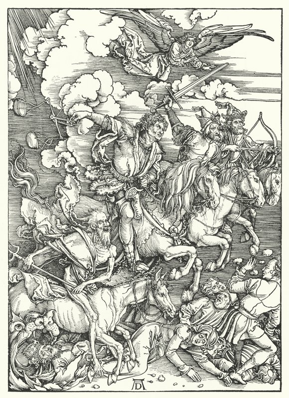 The Four Horsemen of the Apocalypse by Albrecht (after) Durer or Duerer