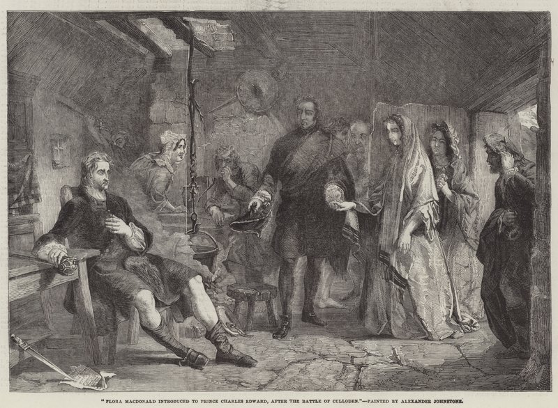 Flora Macdonald Introduced to Prince Charles Edward, After the Battle of Culloden by Alexander Johnston