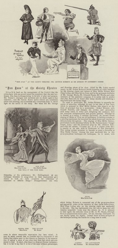 Don Juan at the Gaiety Theatre by Alexander Stuart Boyd