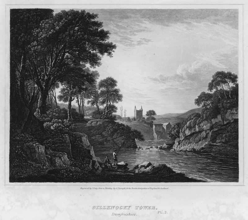 Gillknocky Tower, Dumfriesshire (engraving) by Alexander (after) Nasmyth