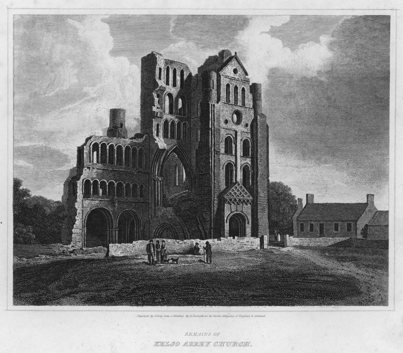 Remains of Kelso Abbey Church by Alexander (after) Nasmyth