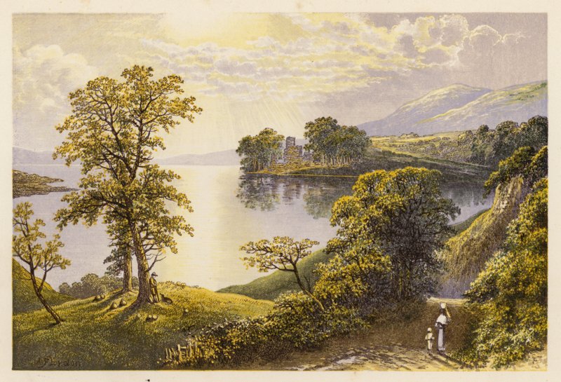 Scottish Loch Scenery: Lochmaben by Alexander Francis (after) Lydon