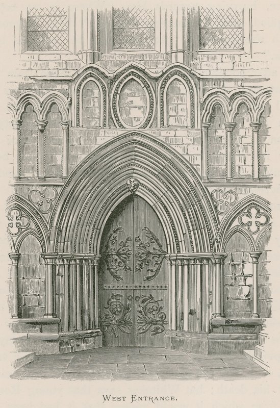 Bolton Priory, West Entrance by Alexander Francis Lydon