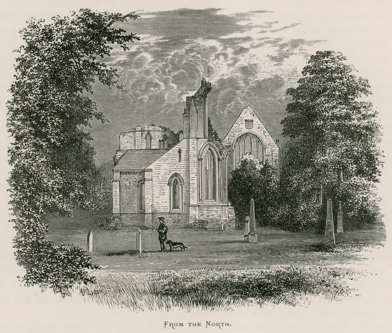 Dryburgh Abbey, From the North by Alexander Francis Lydon