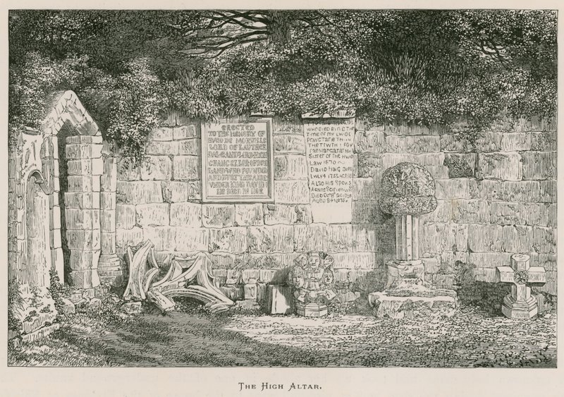 Dryburgh Abbey, The High Altar by Alexander Francis Lydon
