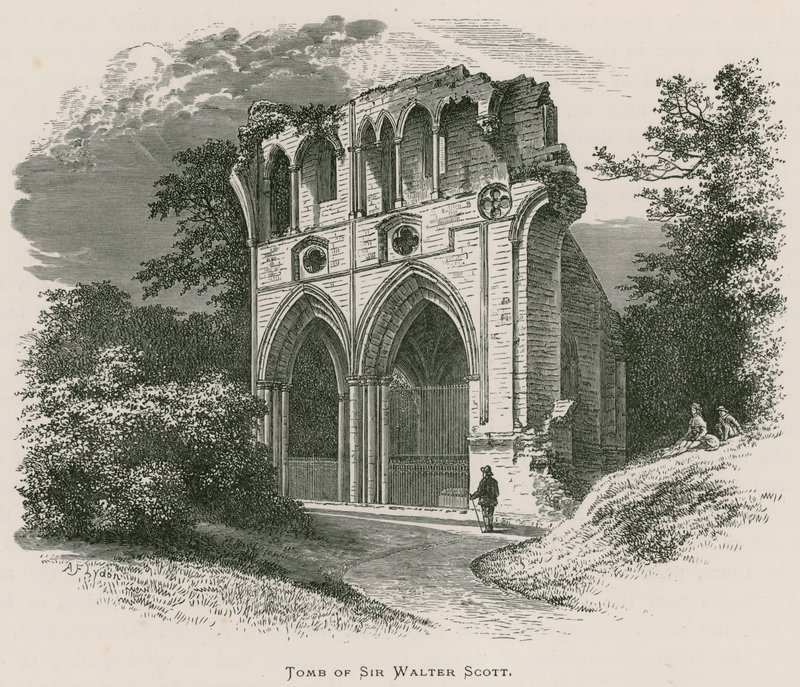 Dryburgh Abbey, Tomb of Sir Walter Scott by Alexander Francis Lydon