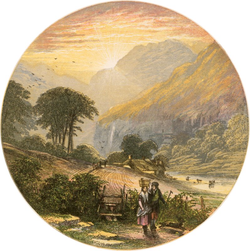 Lake District Scene by Alexander Francis Lydon