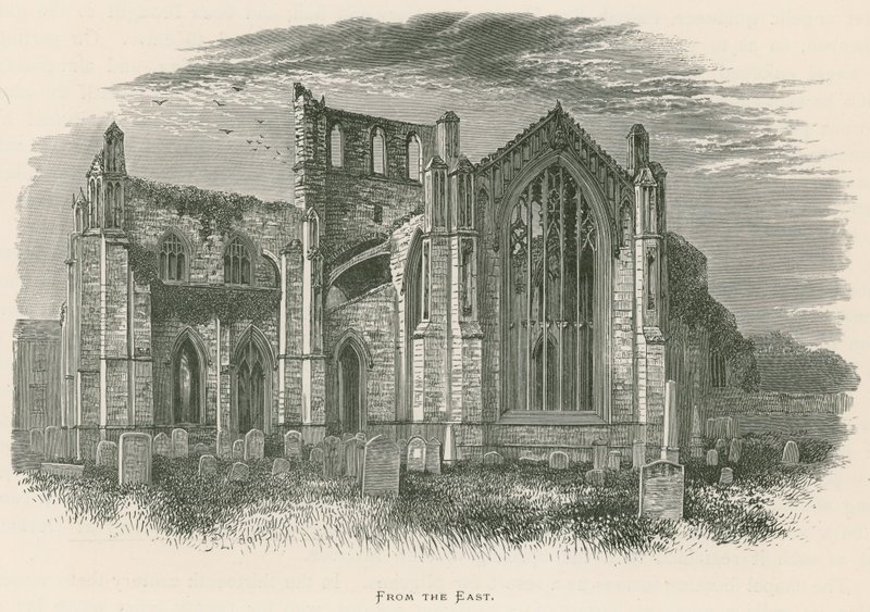 Melrose Abbey, From the East by Alexander Francis Lydon