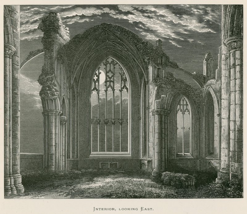 Melrose Abbey, Interior, Looking East by Alexander Francis Lydon