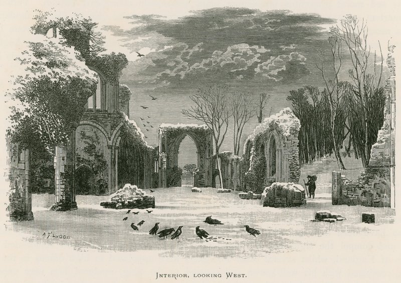 Netley Abbey, Interior, looking West by Alexander Francis Lydon