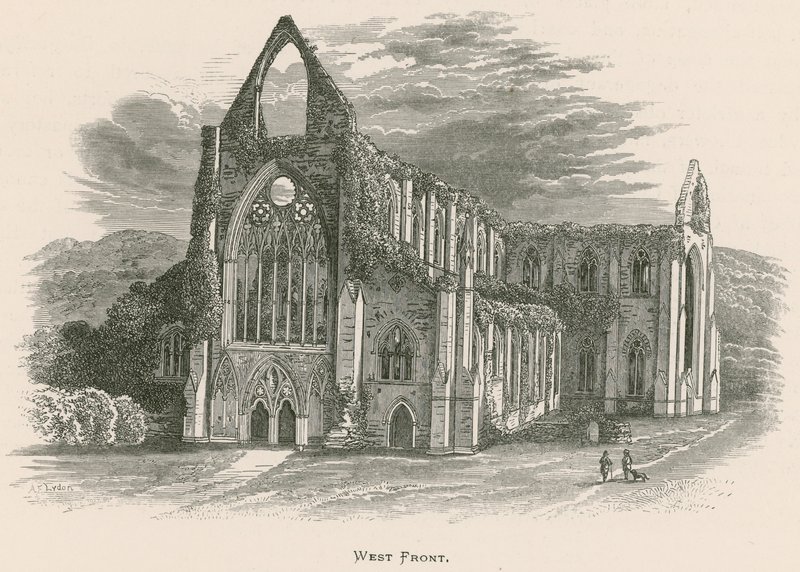 Tintern Abbey, West Front by Alexander Francis Lydon