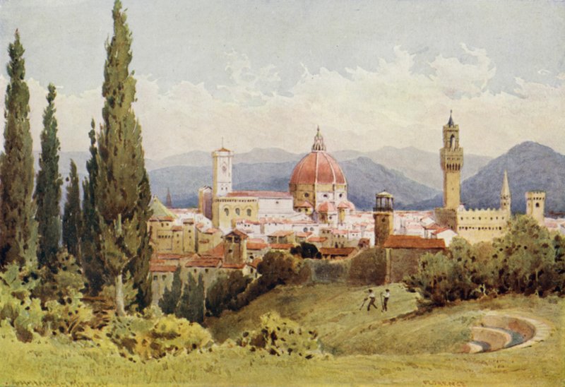 Florence from the Boboli Gardens, looking towards Fiesole by Alexander Henry Hallam Murray