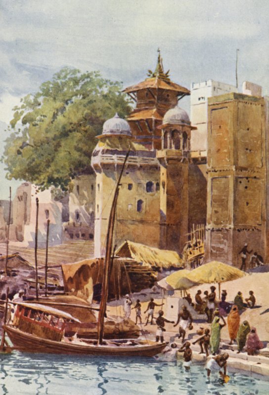 The Bathing Ghats, Benares by Alexander Henry Hallam Murray
