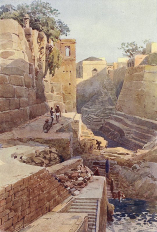 The Tank at the Back of the Dargah, Ajmere by Alexander Henry Hallam Murray