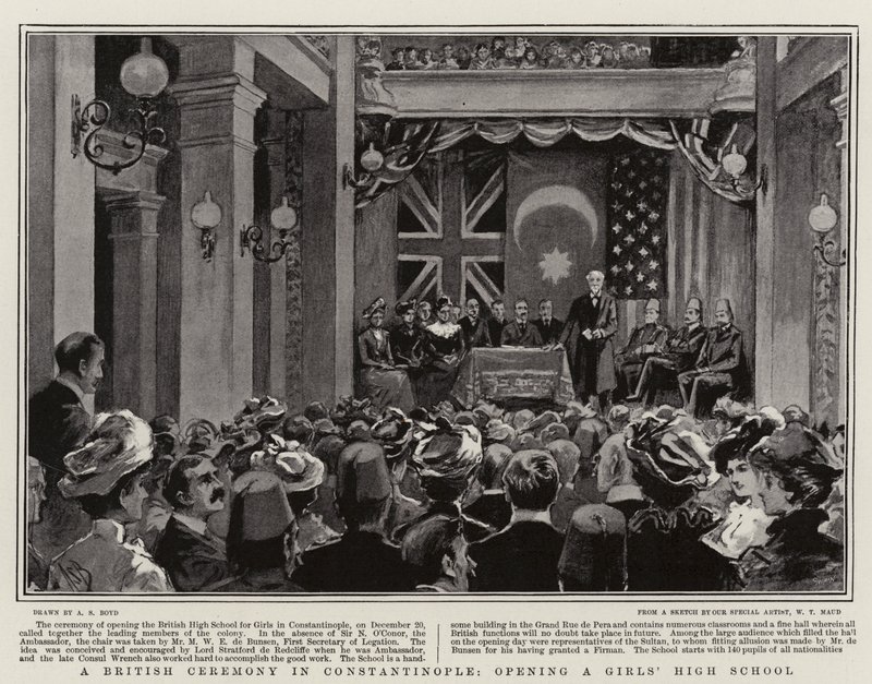 A British Ceremony in Constantinople, Opening a Girls