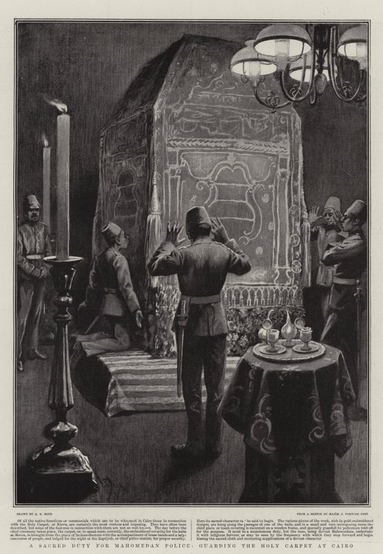 A Sacred Duty for Mahomedan Police, guarding the Holy Carpet at Cairo by Alexander Stuart Boyd