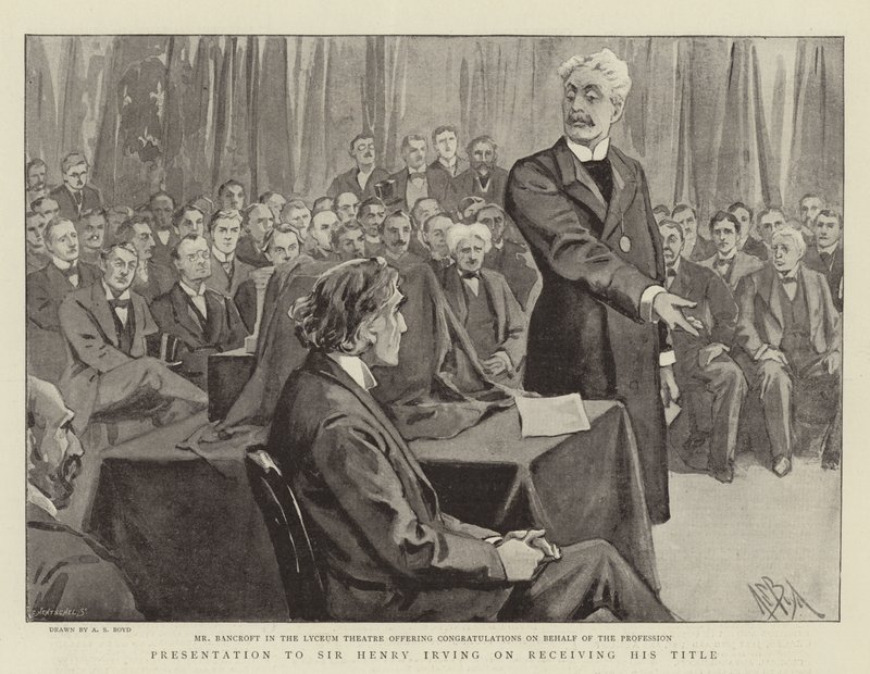 Presentation to Sir Henry Irving on receiving his Title by Alexander Stuart Boyd