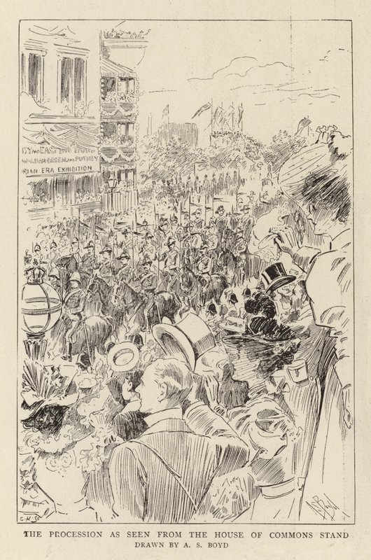 The Procession as seen from the House of Commons Stand by Alexander Stuart Boyd
