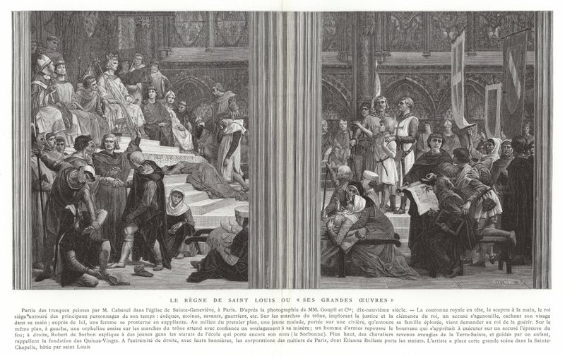 The Reign of Saint Louis, or His Great Works by Alexandre Cabanel