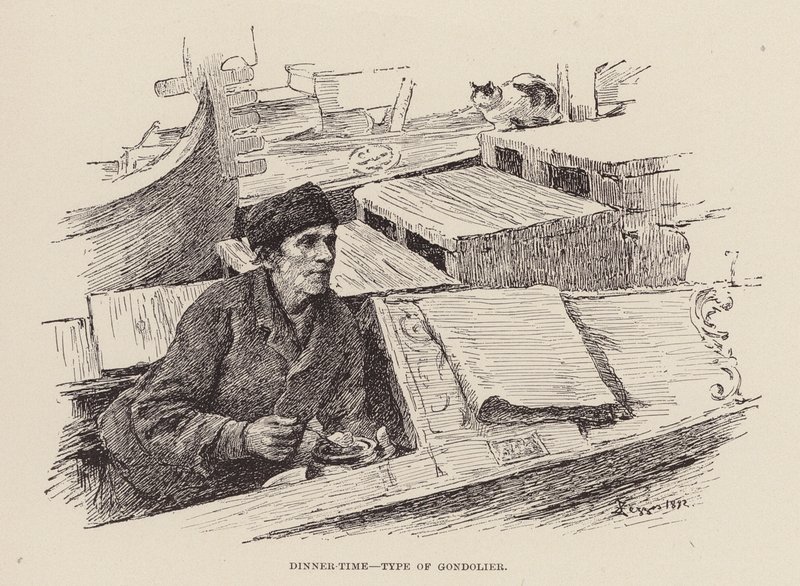 Dinner-Time, Type of Gondolier by Alezzandro Zezzos