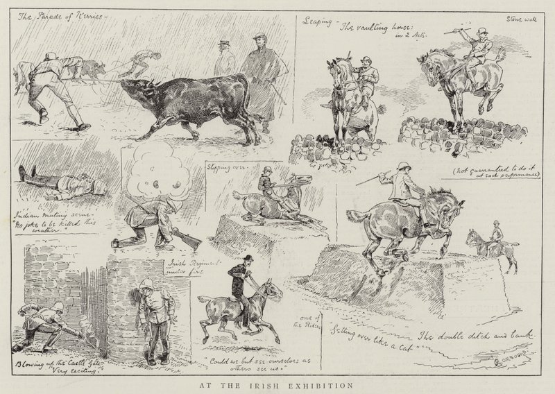 At the Irish Exhibition by Alfred Chantrey Corbould
