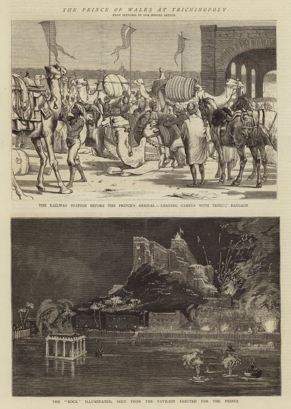 The Prince of Wales in Trichinopoly by Alfred Chantrey Corbould