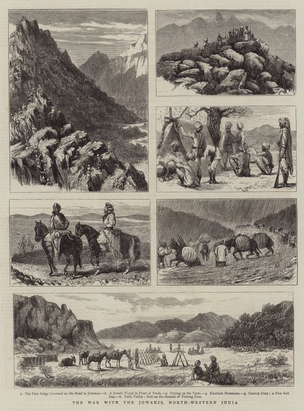 The War with the Jowakis, North-Western India by Alfred Chantrey Corbould