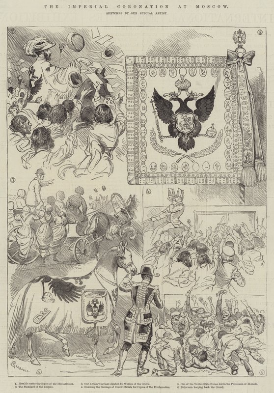 The Imperial Coronation at Moscow by Alfred Courbould