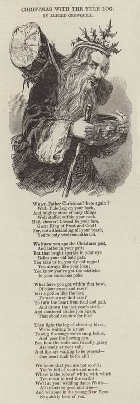 Christmas with the Yule Log by Alfred Crowquill