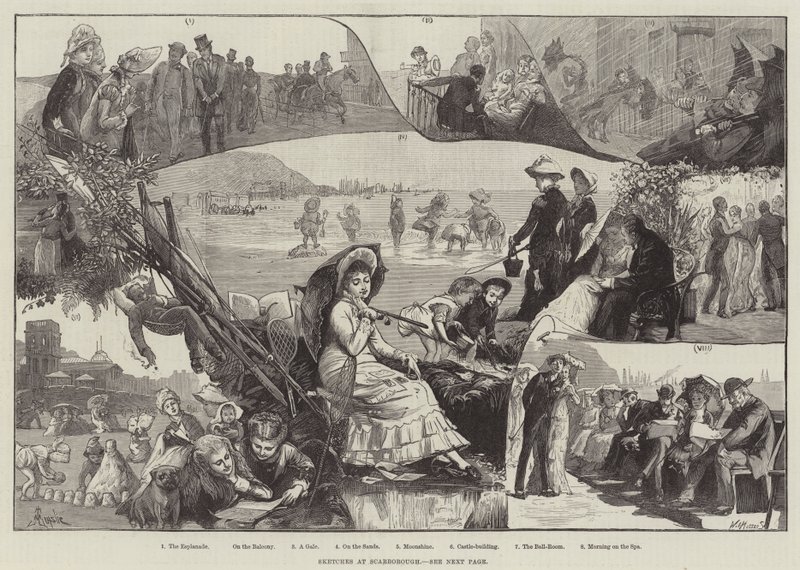Sketches at Scarborough by Alfred Edward Emslie