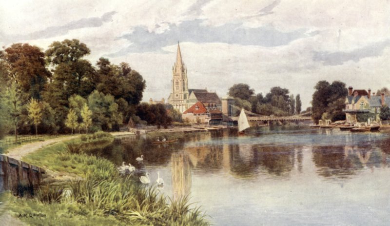 Marlow Bridge by Alfred Robert Quinton