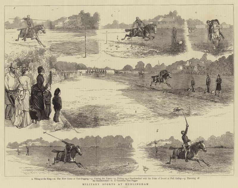 Military Sports at Hurlingham by Alfred Chantrey Corbould