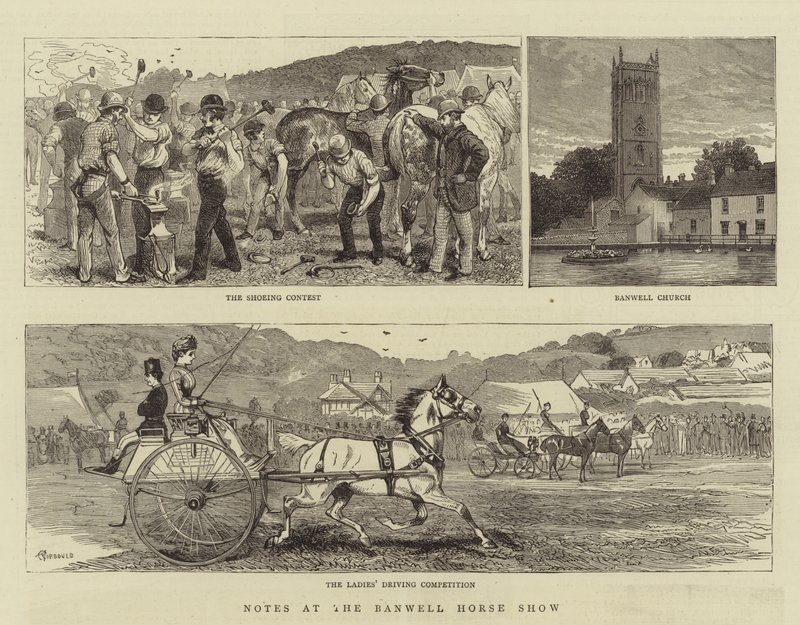 Notes at the Banwell Horse Show by Alfred Chantrey Corbould