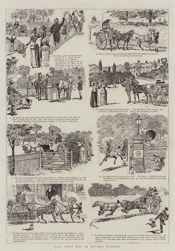 Our First Day in Double Harness by Alfred Chantrey Corbould