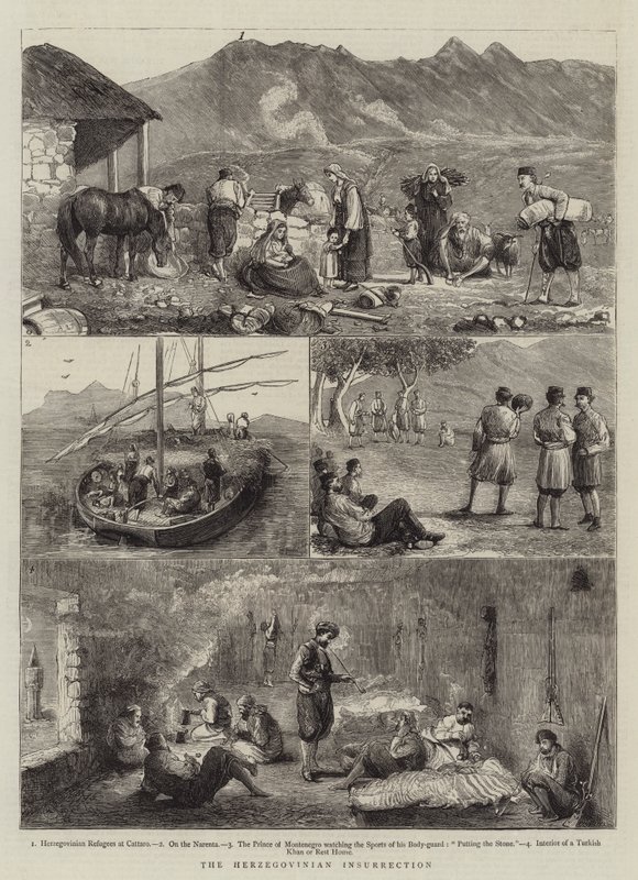 The Herzegovinian Insurrection by Alfred Chantrey Corbould