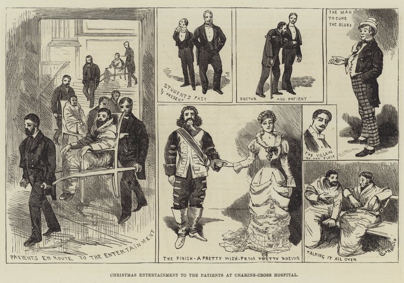 Christmas Entertainment to the Patients at Charing-Cross Hospital by Alfred Courbould