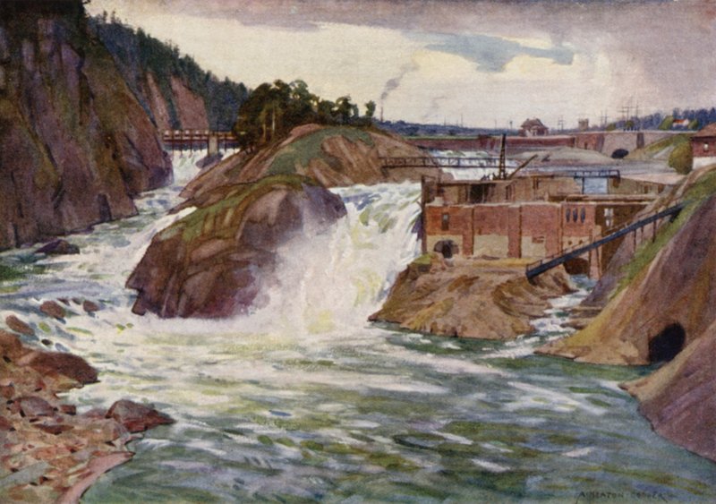 The Trollhattan Falls by Alfred Heaton Cooper