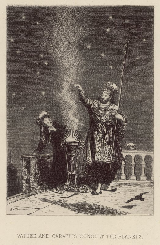 Vathek and Carathis consult the planets by Alfred Holst Tourrier
