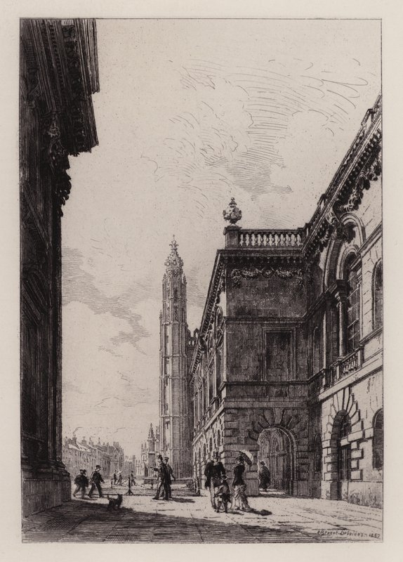 Cambridge: The Senate House and University Library by Alfred Louis Brunet Debaines