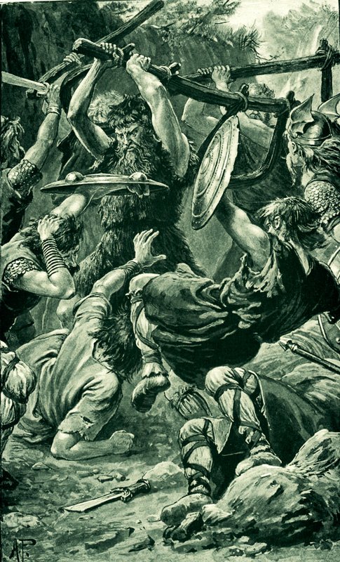 Defeat of the Danes at Luncarty near Perth by Alfred Pearse