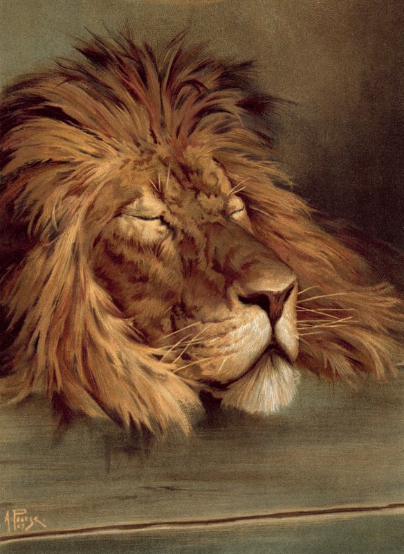 The British Lion Asleep by Alfred Pearse