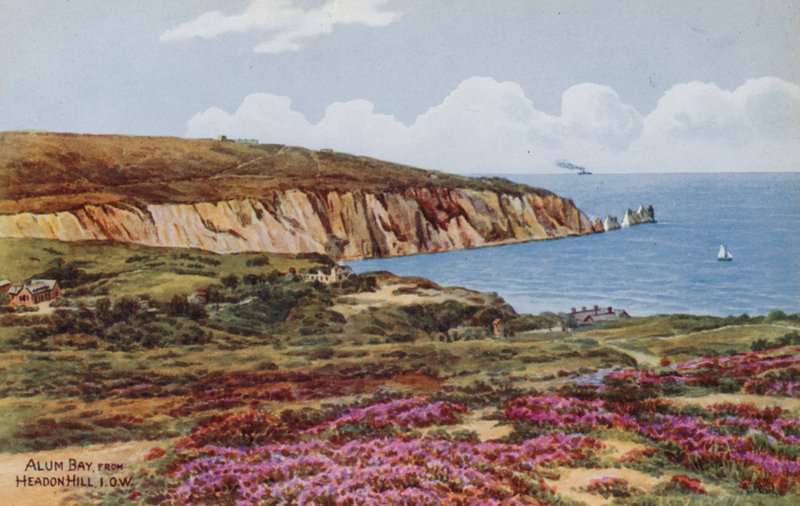 Alum Bay, from Headon Hill, IOW by Alfred Robert Quinton