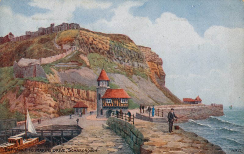 Entrance to Marine Drive, Scarborough by Alfred Robert Quinton