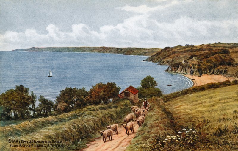 Start Bay and Blackpool Sands, from Stoke Fleming, South Devon by Alfred Robert Quinton
